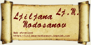 Ljiljana Modošanov vizit kartica